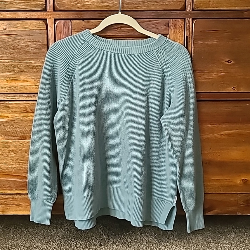 Light Blue Eddie Bauer Women's Knit Sweater